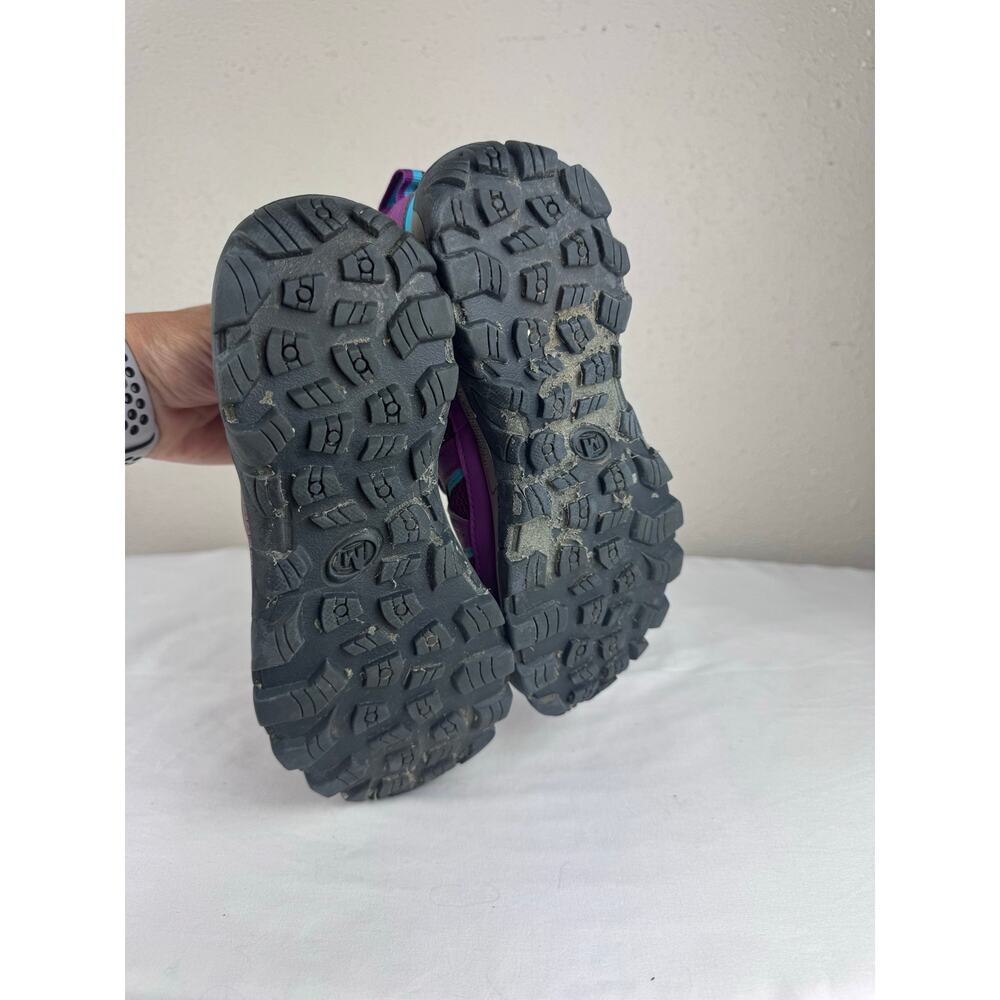 Merrell Kids Oakcreek Mid Lace Waterproof Purple Boots Girls Size 3 - Picture 5 of 8